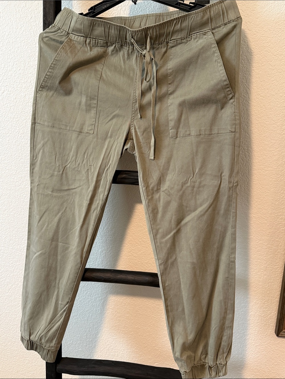 Buffalo David Bitton Olive Drawstring Jogger Pants
